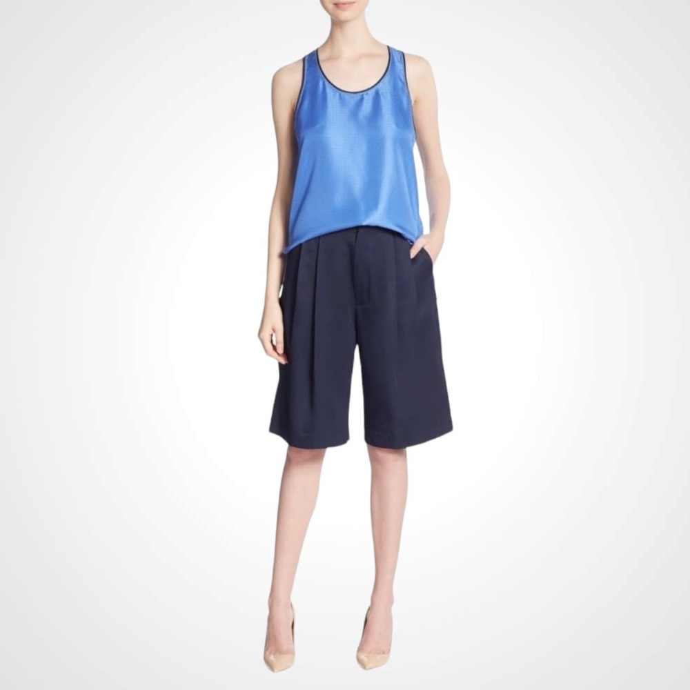 RAG & BONE Celeste NEW Combo Teddy Silk Tank Blouse Top Size SMALL